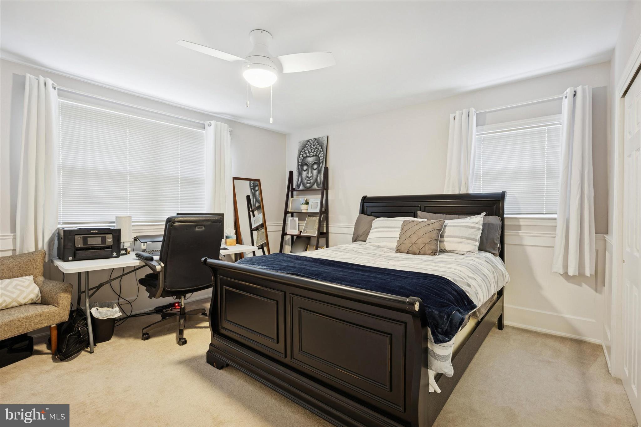 740 Grant Road Mount Laurel, NJ 08054 - Photo 30 of 35 a bedroom with a bed and a desk