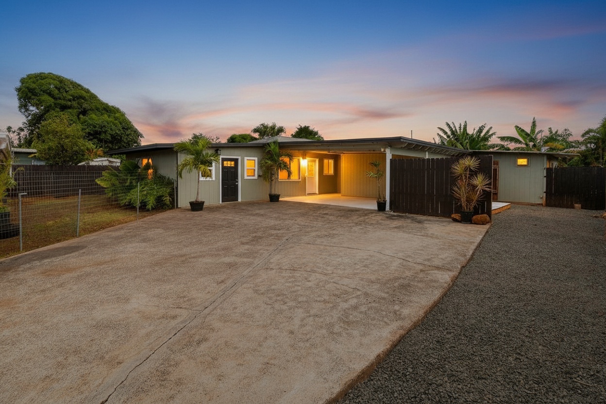 4806 Iiwi Road Kapaa, HI 96746 - Photo 12 of 30 a front view of a house with a yard