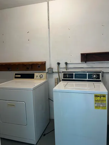 a view of washer and dryer