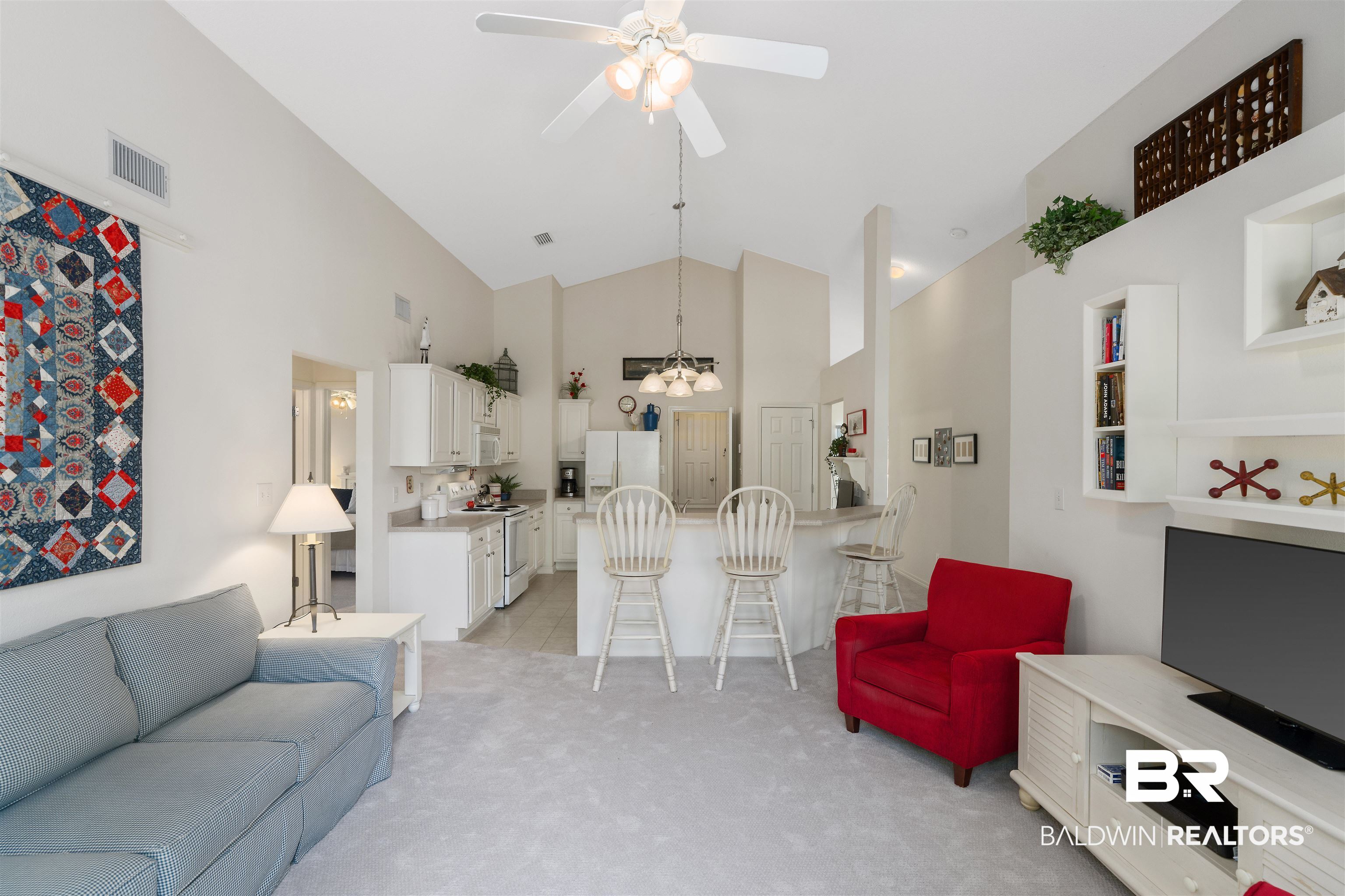 205 Spring Lake Drive Fairhope, AL 36532 - Photo 9 of 26 Living Room to Kitchen