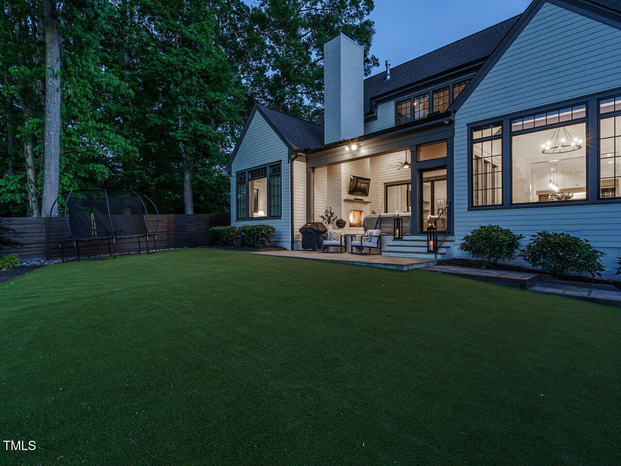 602 Shelley Road Raleigh, NC 27609 - Photo 63 of 64 061-1280x960-rear-view-night