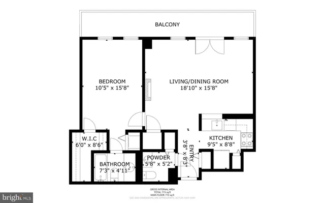 $560,000 | 601 Pennsylvania Avenue Northwest, Unit 1502N, Washington, DC 20004