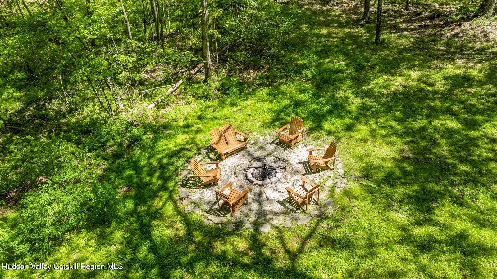 194 High Falls Road Saugerties, NY 12477 - Photo 31 of 37 Aerial fire pit