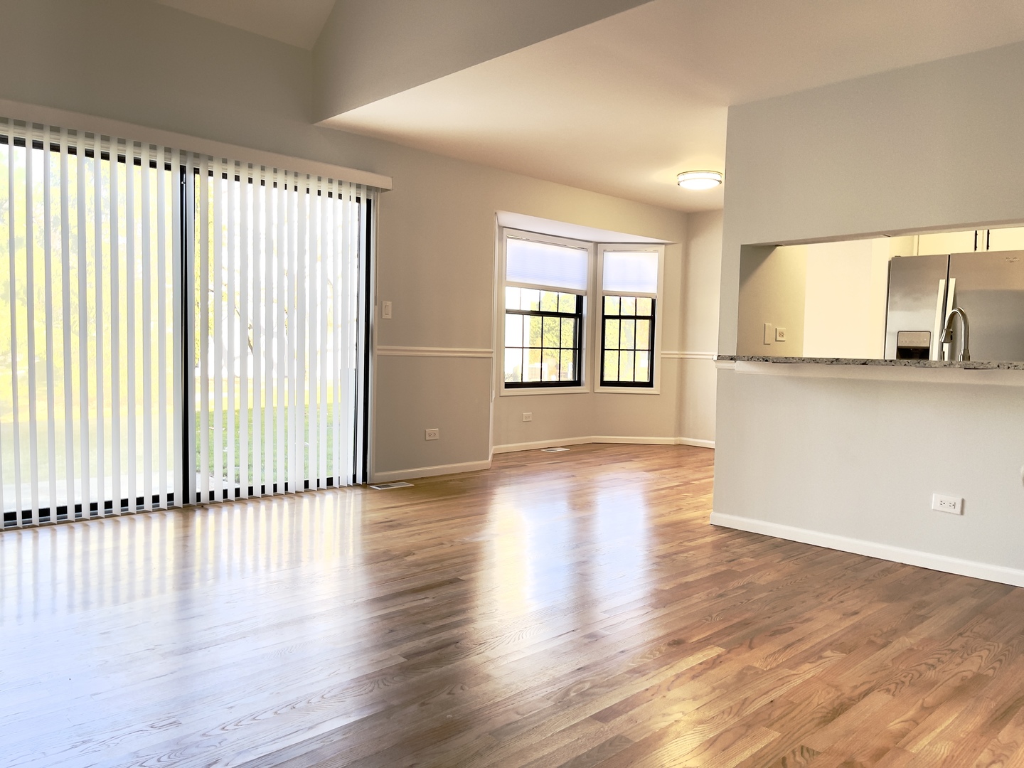 4480 Opal Drive Hoffman Estates, IL 60192 - Photo 4 of 18 an empty room with wooden floor and windows