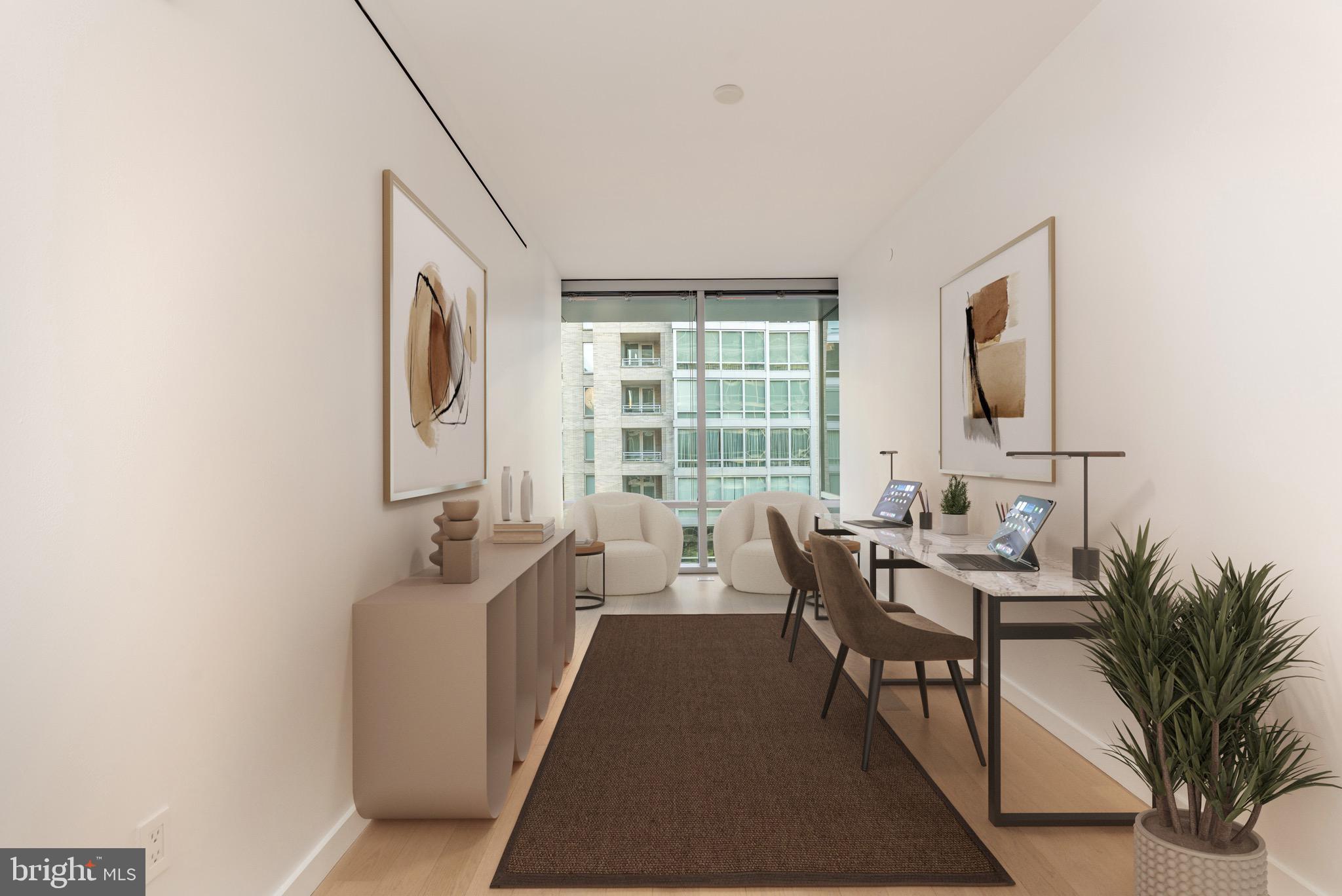 1110 23rd Street Northwest, Unit 505 Washington, DC 20037 - Photo 4 of 25 a living room with furniture and a large window