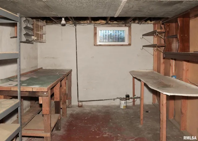 a view of storage and utility room