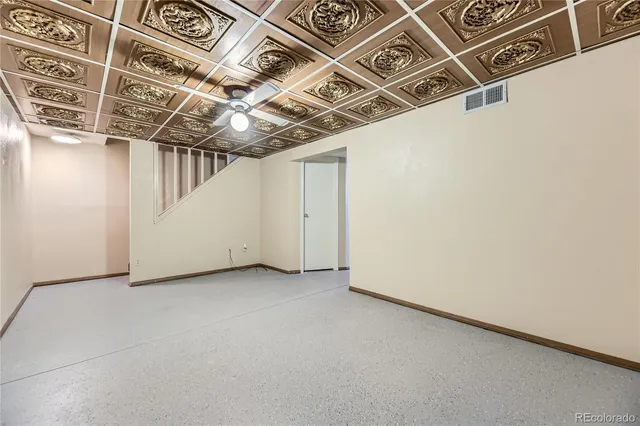 a view of a room with racks