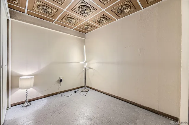 a view of backyard with green space