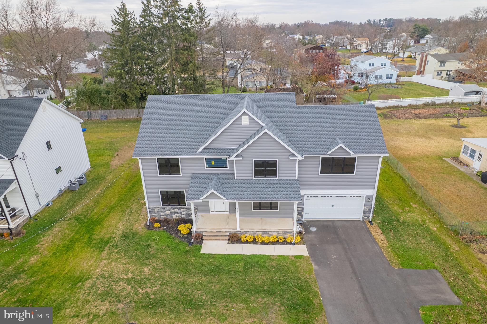 414 Flock Road Hamilton, NJ 08619 - Photo 14 of 60 an aerial view of a house with a big yard