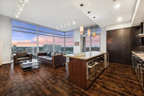 view of living room with furniture and flat screen tv