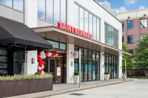 a view of a building with street