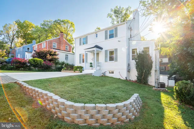 a view of a house with a garden