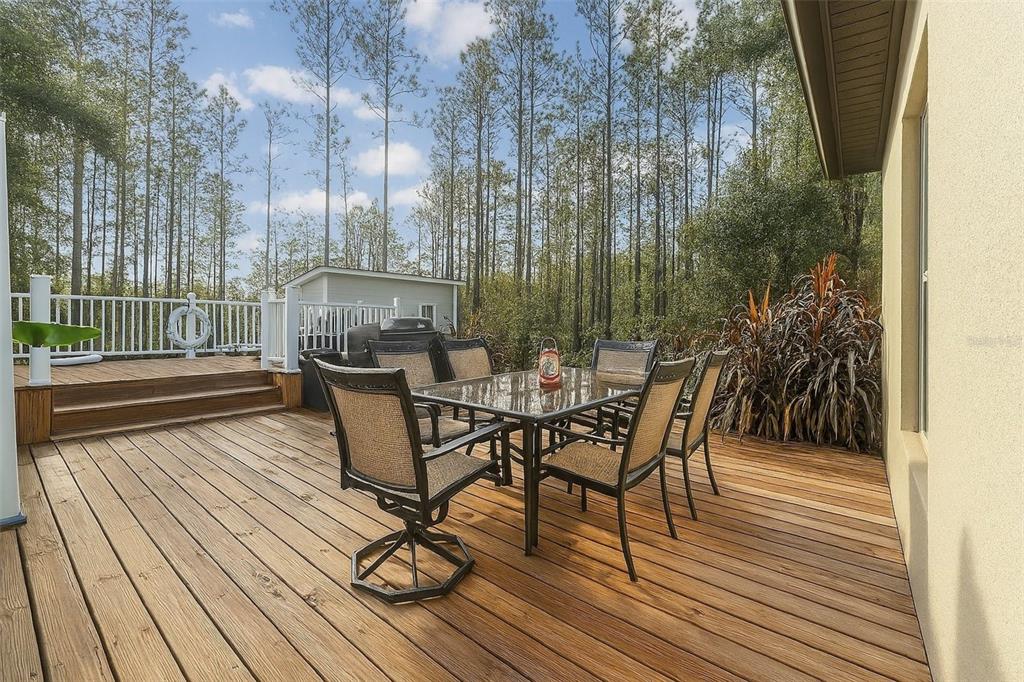 7065 North Heritage Drive Dunnellon, FL 34434 - Photo 25 of 30 a view of a chairs and table on the wooden deck