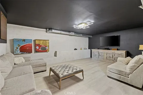 a view of balcony with furniture