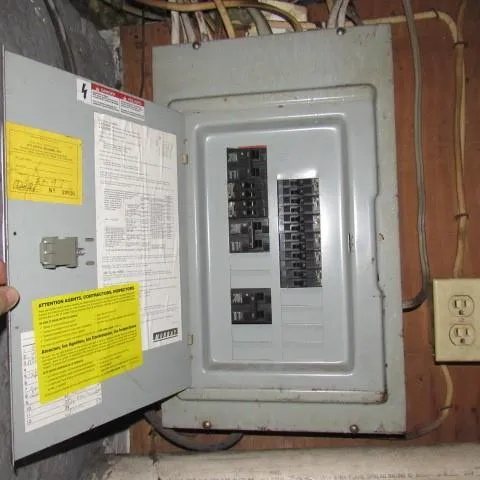 a view of a door of the house