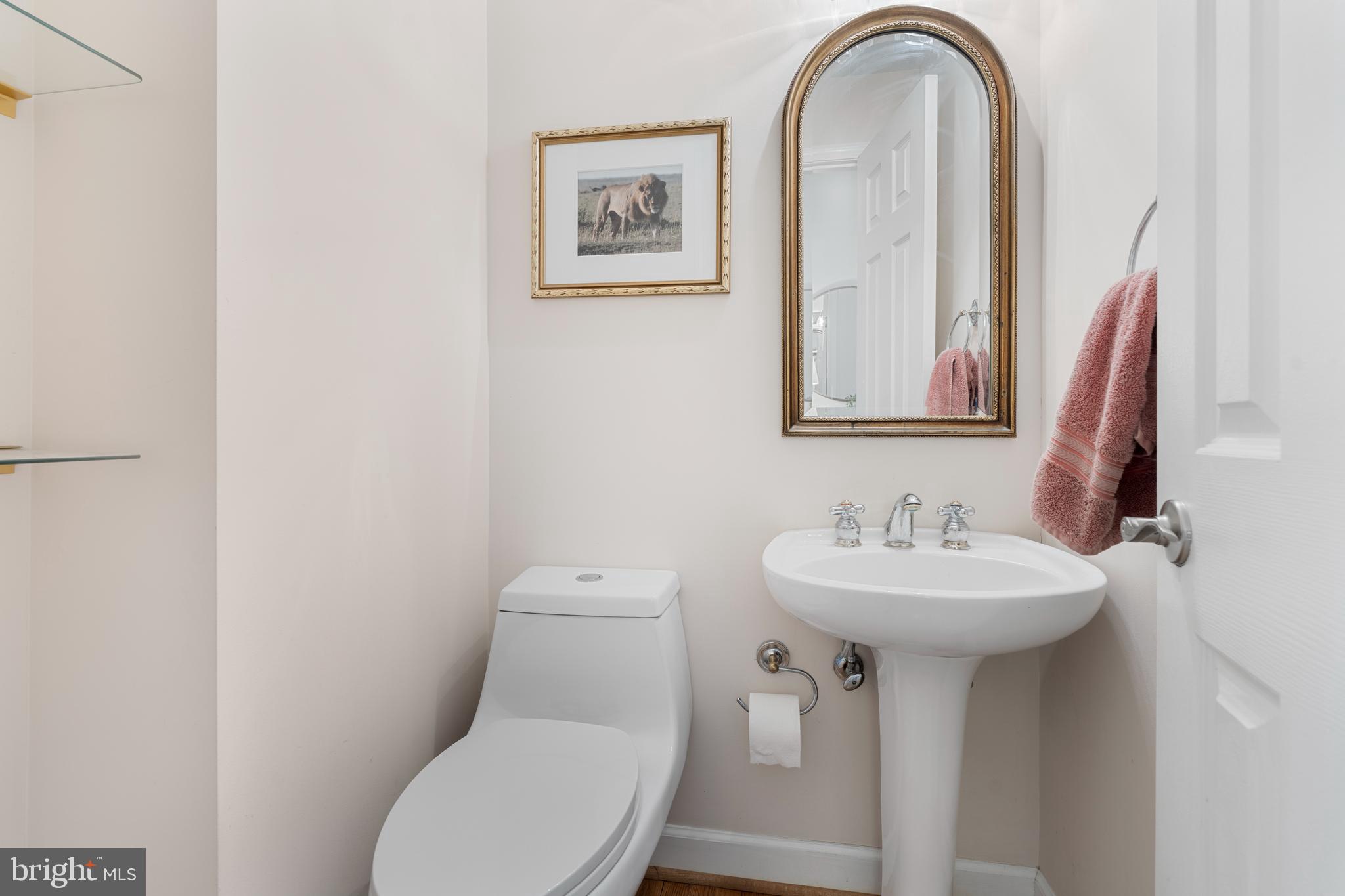 10 7 Springs Court Phoenix, MD 21131 - Photo 23 of 64 a bathroom with a toilet sink and mirror