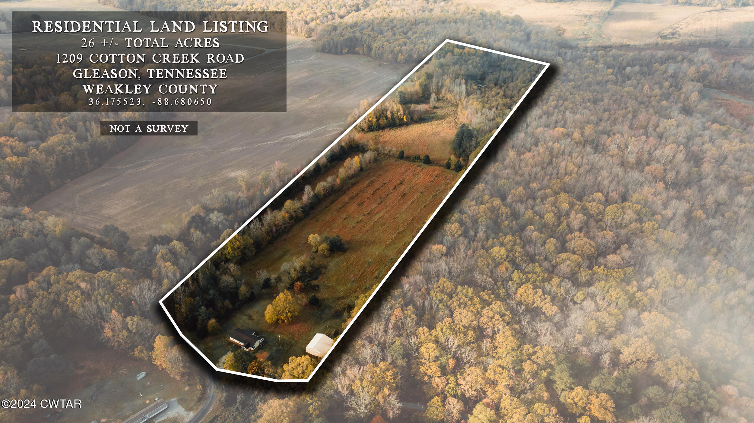 1209 Cotton Creek Road Gleason, TN 38229 - Photo 1 of 31 DJI_20241118083755_0003_D