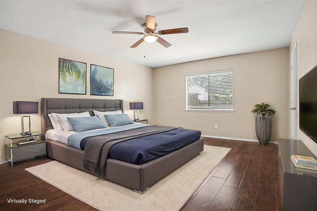 3708 Pinewood Street Bedford, TX 76021 - Photo 12 of 25 Virtually Staged primary bedroom