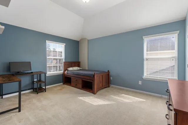 a room with furniture and closet