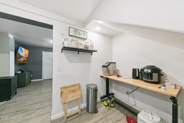 a room with storage and utility