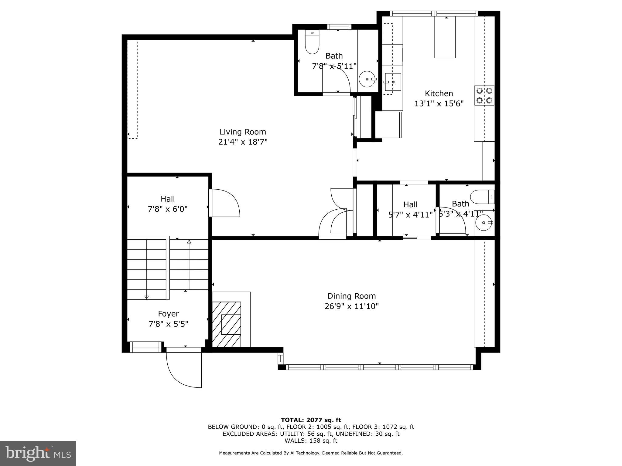212 Duke Of Gloucester Street Annapolis, MD 21401 - Photo 22 of 23 a picture of a floor plan