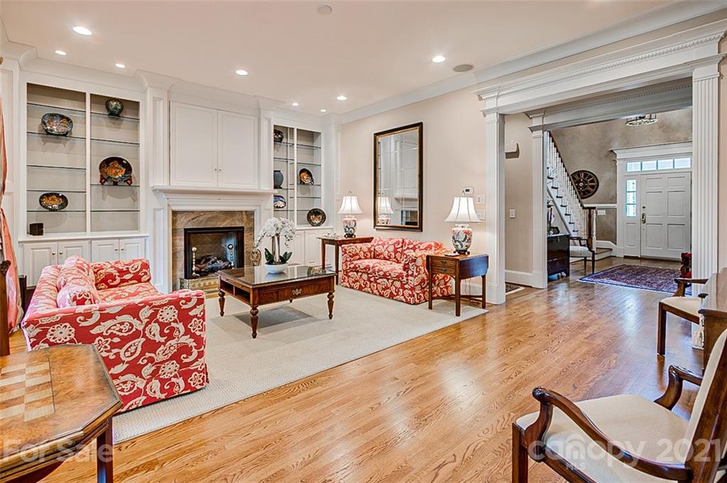 2215 Old Lexington Road Asheboro, NC 27205 - Photo 6 of 48 a living room with furniture and a fireplace