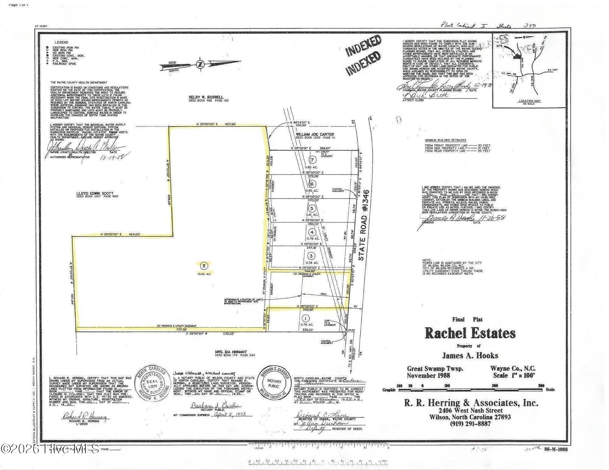 2 Boswell Road Kenly, NC 27542 - Photo 4 of 5 Plat Map