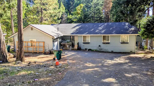 a backyard of a house