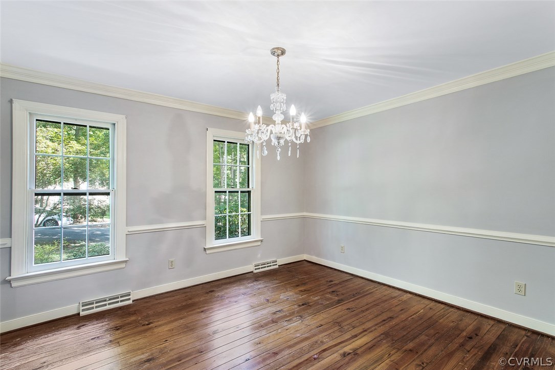 3312 Fortunes Ridge Road Midlothian, VA 23112 - Photo 12 of 29 Formal dining room w/hardwood flooring and chair/c