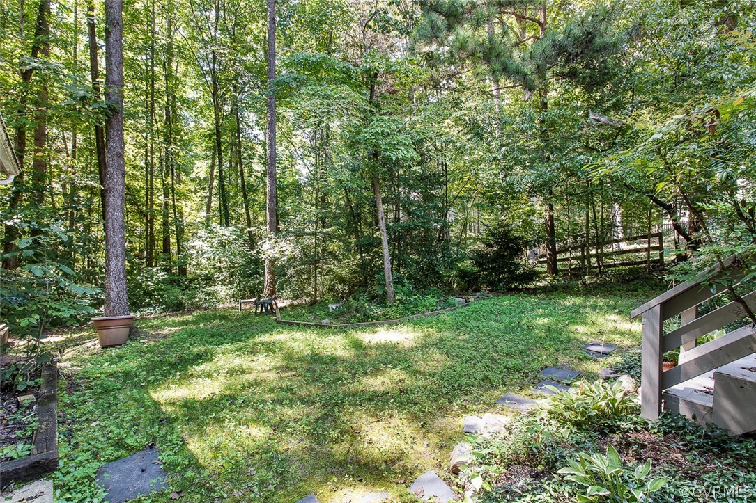3312 Fortunes Ridge Road Midlothian, VA 23112 - Photo 26 of 29 Fenced-in rear yard with mature plantings. Beauti
