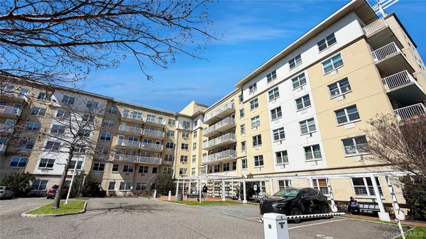 a front view of a building