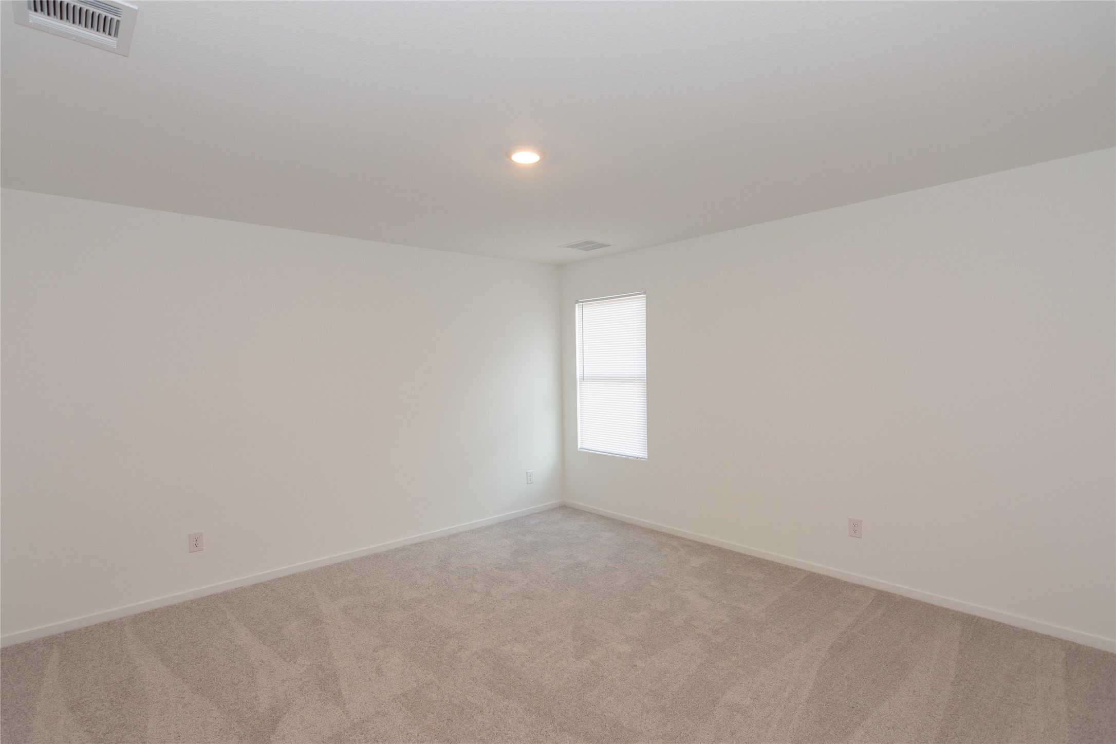 153 Star Packer Lane Jarrell, TX 76537 - Photo 10 of 30 A well-lit, neutral-toned room offers a serene atmosphere with soft carpeting and simple window treatments.