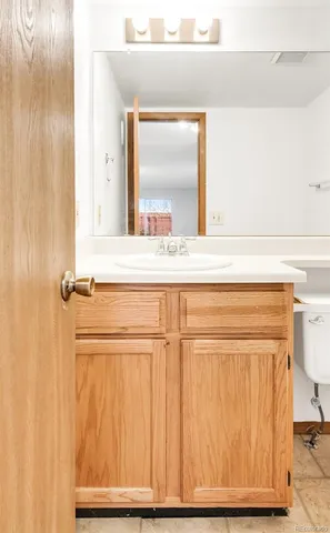 a close view of a utility room