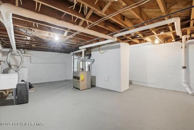 an aerial view of houses with outdoor space