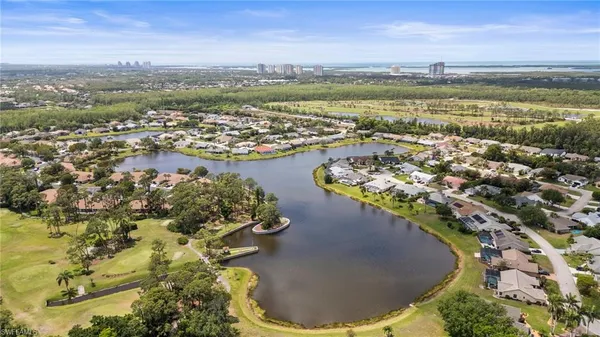 a view of a city with an ocean view