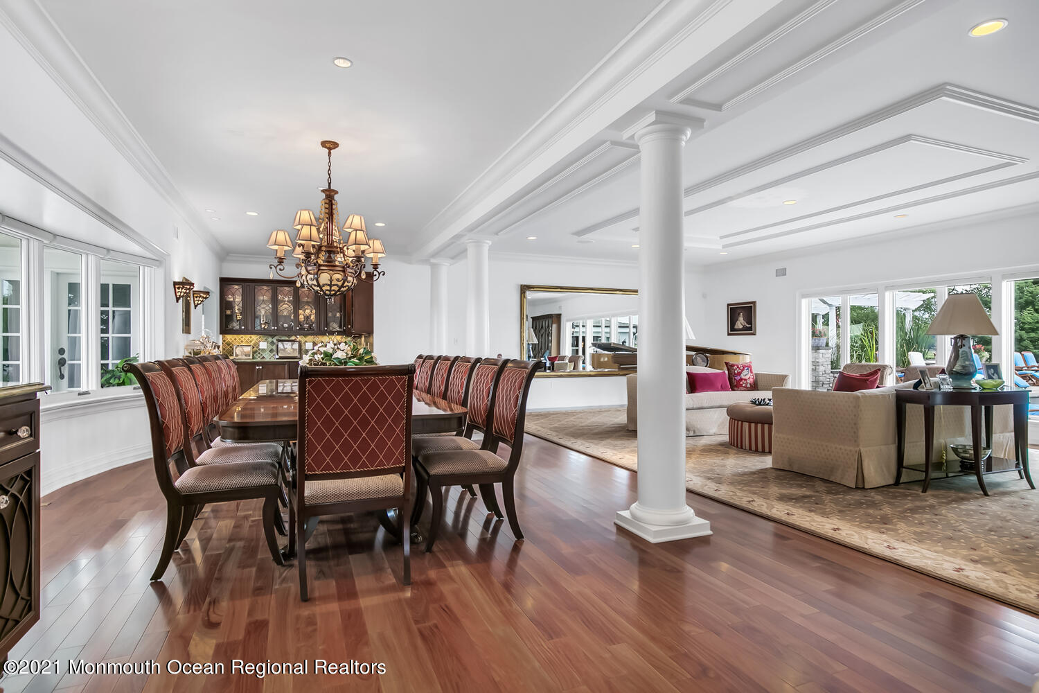 214 Conover Lane Red Bank, NJ 07701 - Photo 11 of 43 a view of a dining room with furniture window and wooden floor