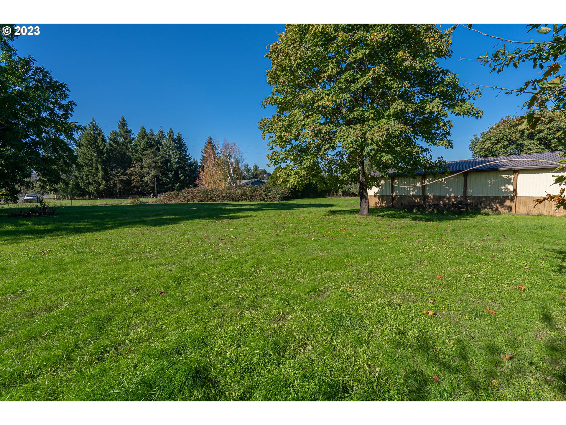 28171 Clear Lake Road Eugene, OR 97402 - Photo 24 of 48 a view of a field of grass and trees
