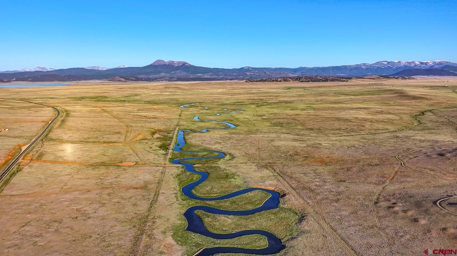 a view of an outdoor space and an ocean view