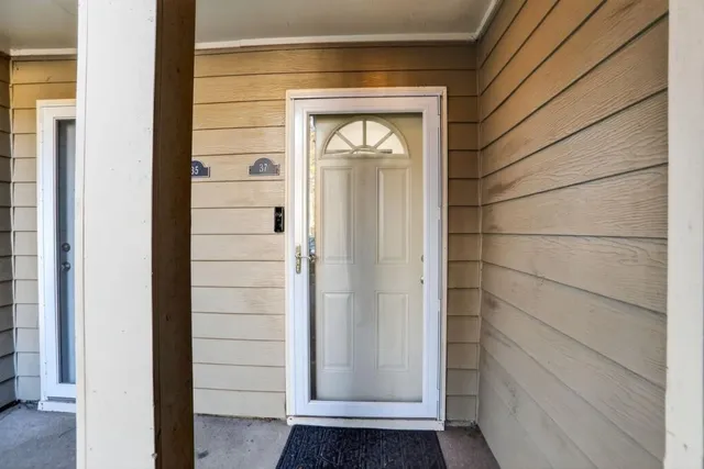 a view of front door