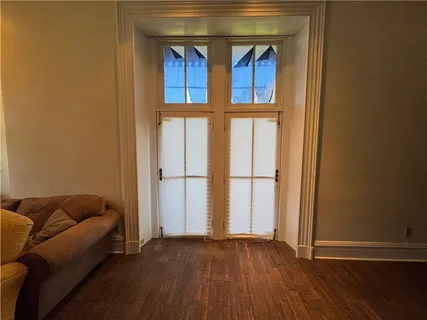 a view of livingroom with furniture and wooden floor