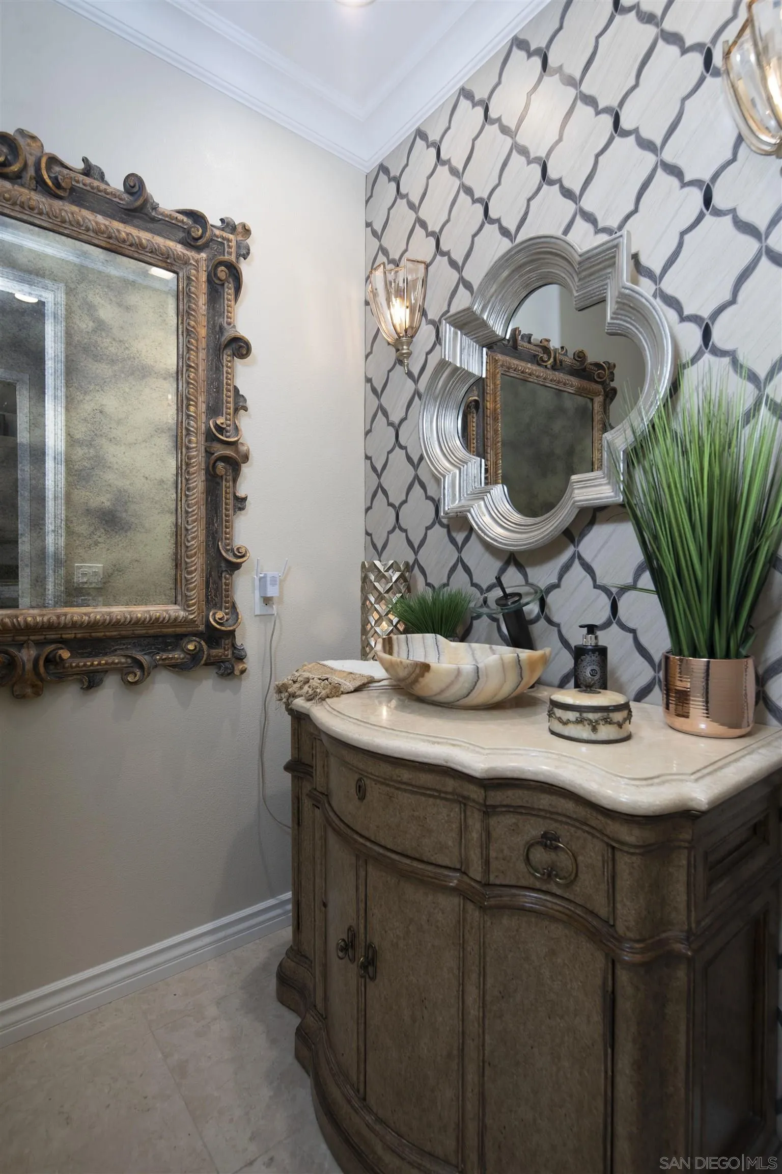 15448 Pimlico Corte Rancho Santa Fe, CA 92067 - Photo 29 of 31 a bathroom with a sink mirror and vanity