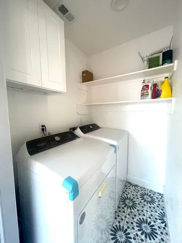 a close view of utility room