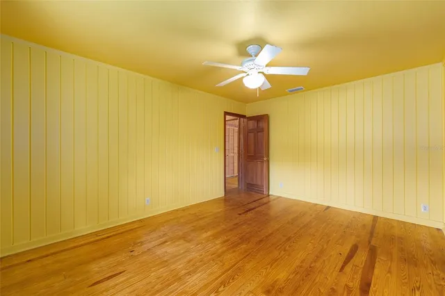 a view of outdoor space with lots of trees