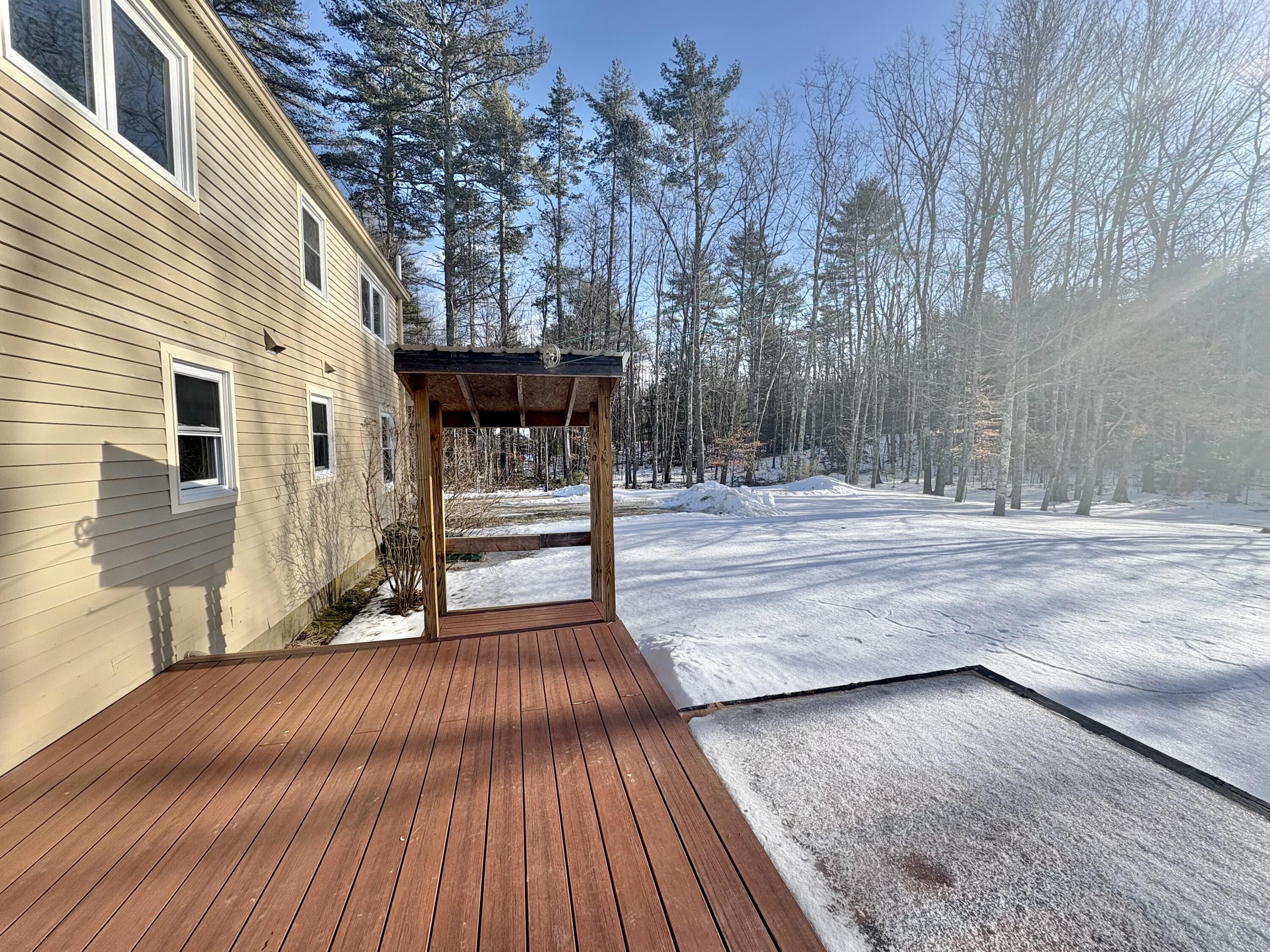 1102 Cape Road Hollis Center, ME 04042 - Photo 34 of 56 Deck with grill pergola