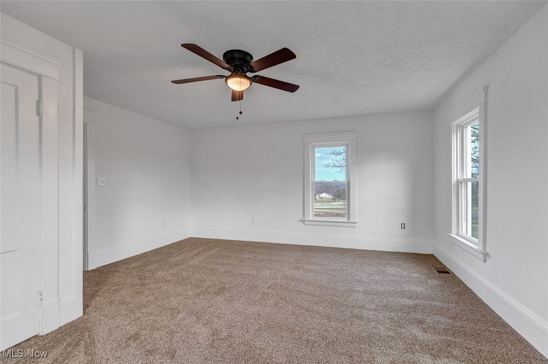 6517 Chippewa Road Medina, OH 44256 - Photo 41 of 45 Empty room with light carpet and ceiling fan