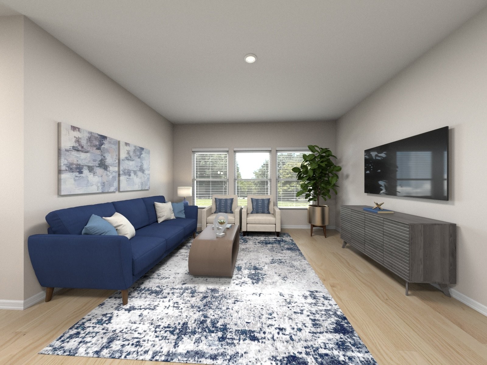 888 Lewis Way Antioch, TN 37013 - Photo 4 of 8 a living room with furniture and a flat screen tv