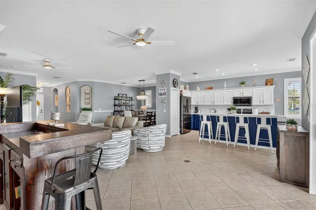 a room with toys and a couch