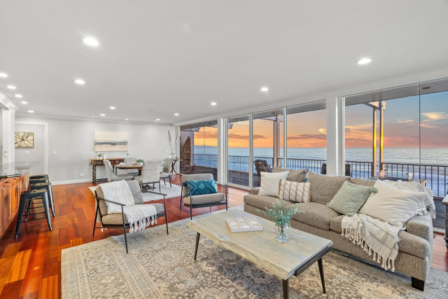 300 Oceanview Drive, Unit 401 La Selva Beach, CA 95076 - Photo 18 of 44 a living room with furniture and a large window