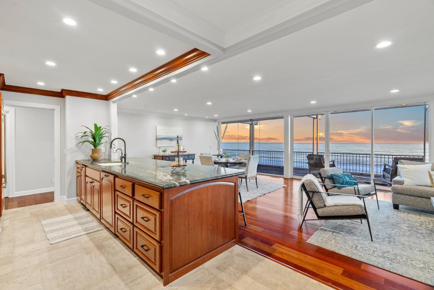 300 Oceanview Drive, Unit 401 La Selva Beach, CA 95076 - Photo 21 of 44 a large kitchen with stainless steel appliances lots of counter space