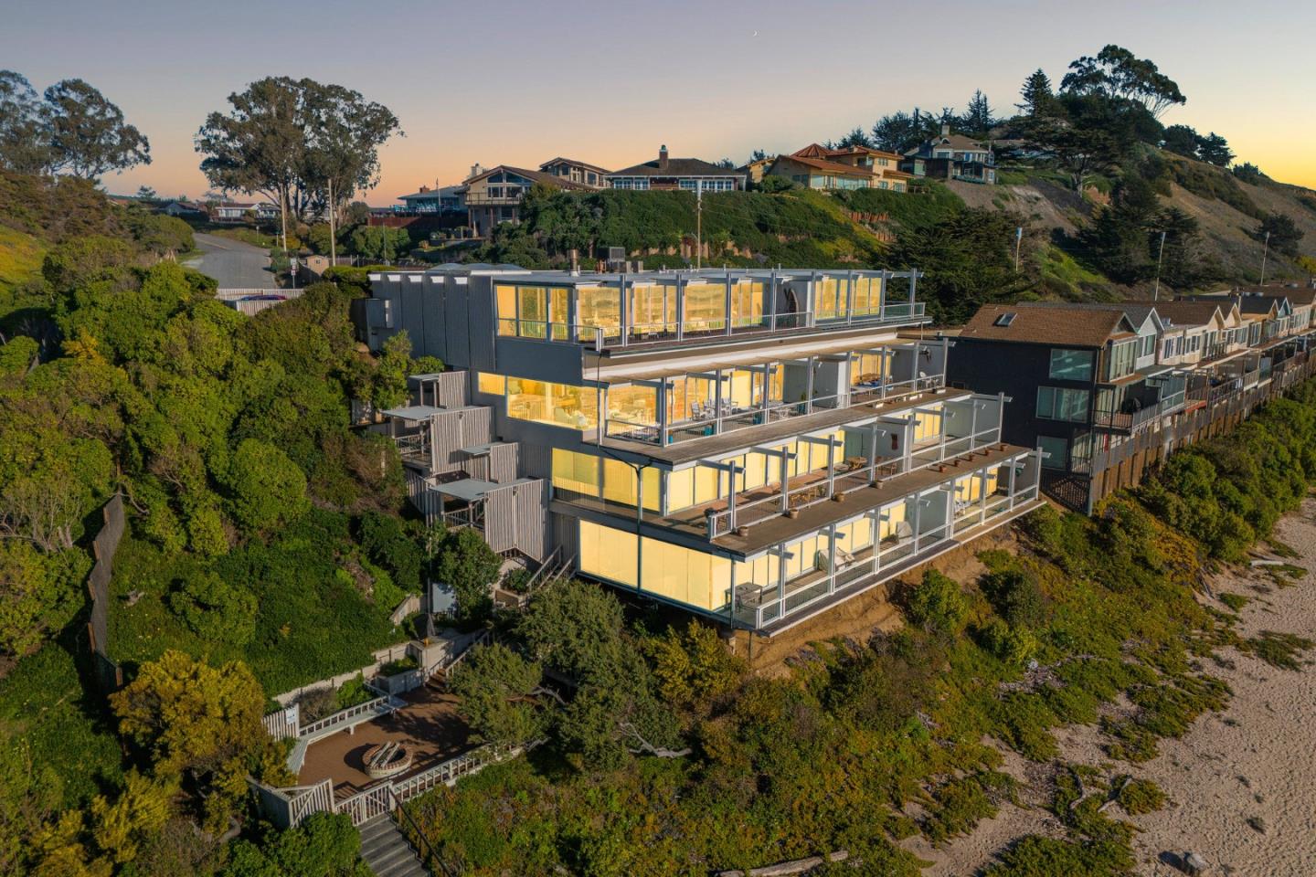 300 Oceanview Drive, Unit 401 La Selva Beach, CA 95076 - Photo 40 of 44 an aerial view of a house with balcony and outdoor space